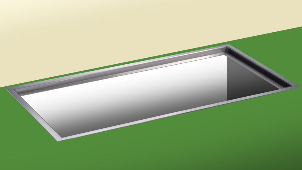 Edelstahl Rahmen für Lichtschacht nach Maß