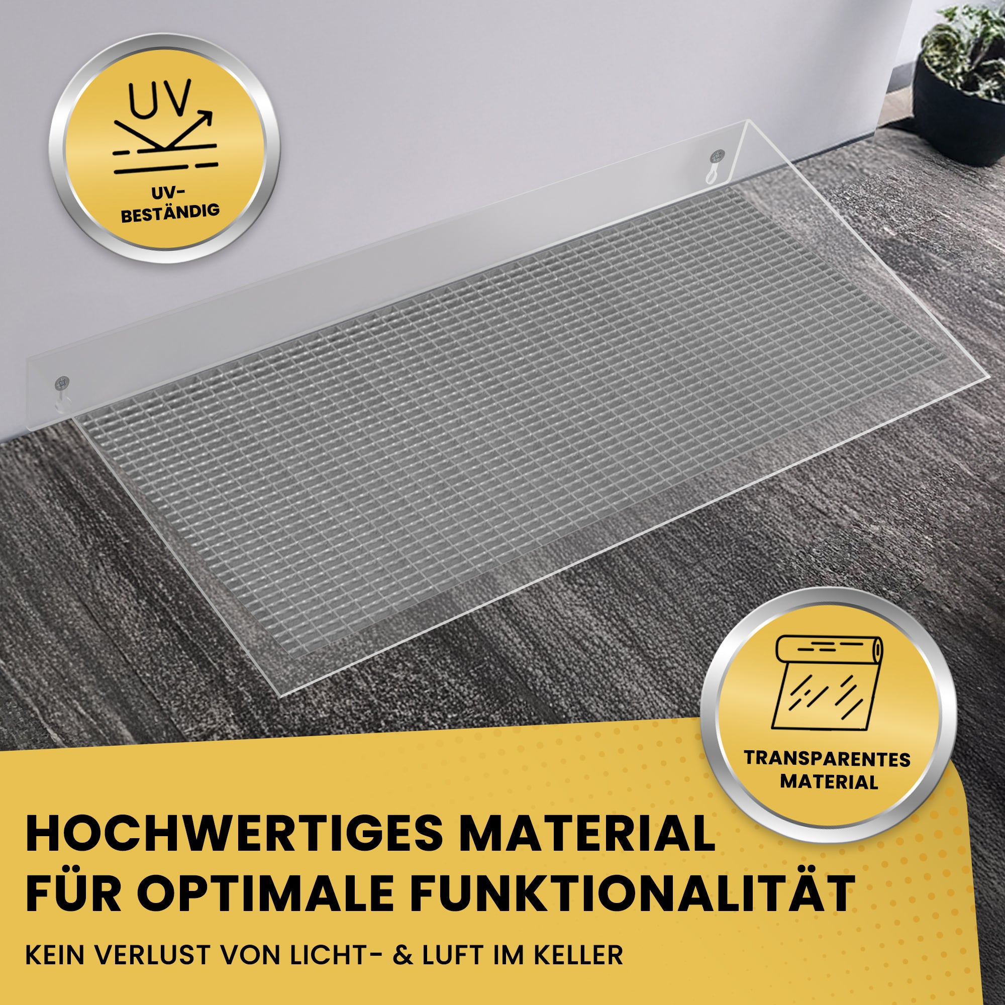 Lichtschacht-Regenschutz