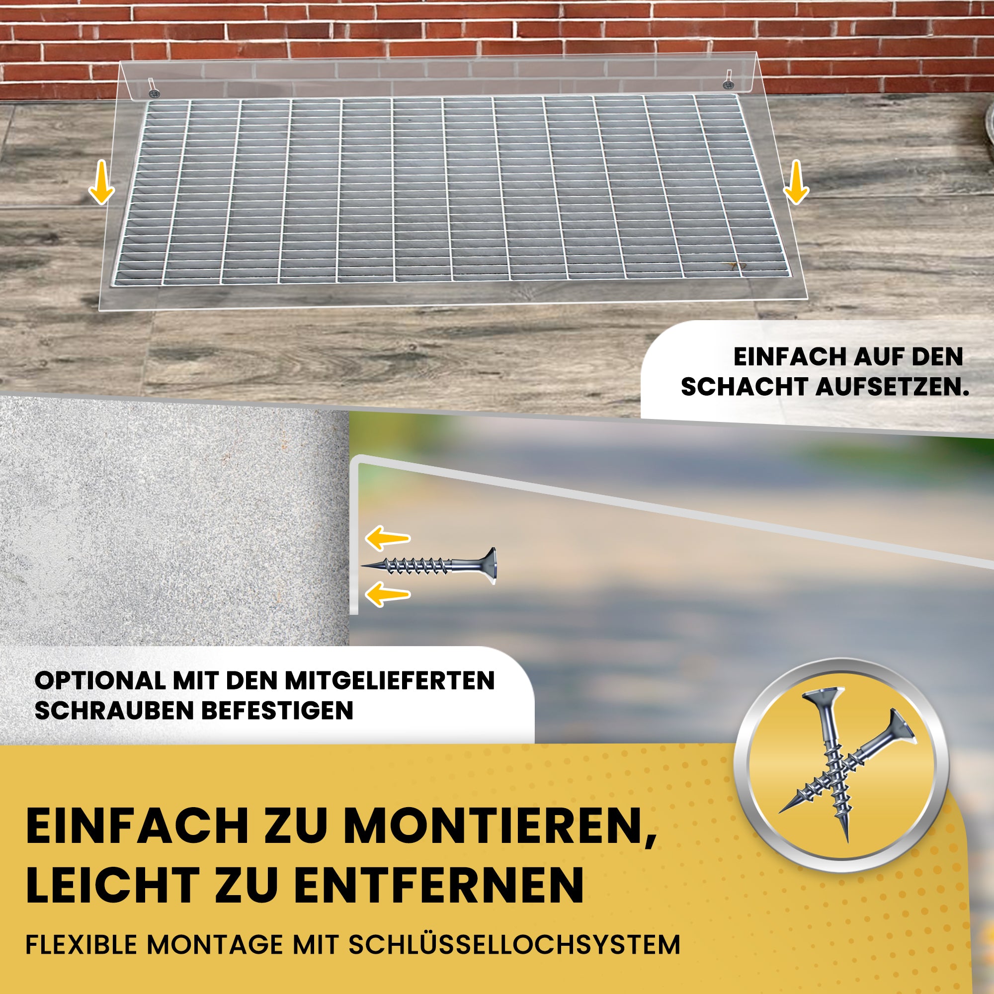 Lichtschacht-Regenschutz