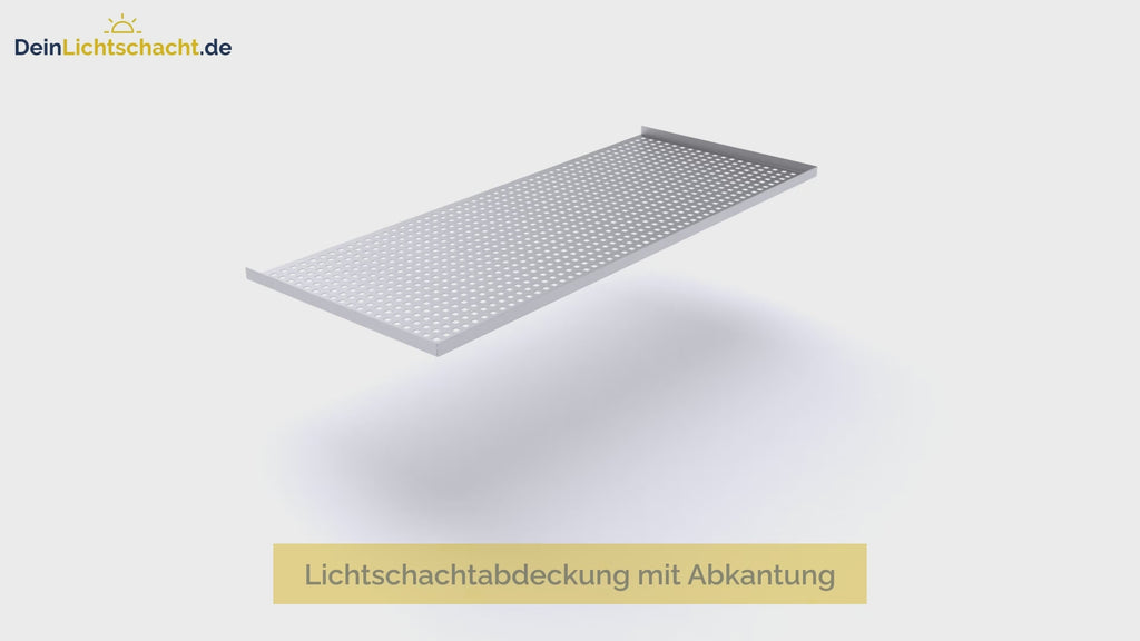 Edelstahl Lichtschachtabdeckung nach Maß 